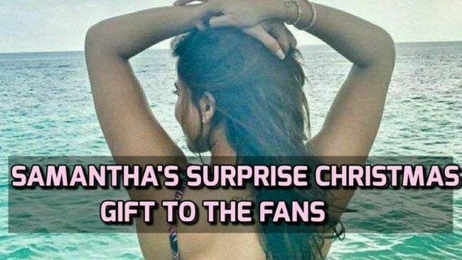 Samantha's surprise Christmas gift to Fans 1