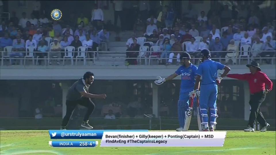 Video: MS Dhoni Shakes Hand With Pitch Invader 1