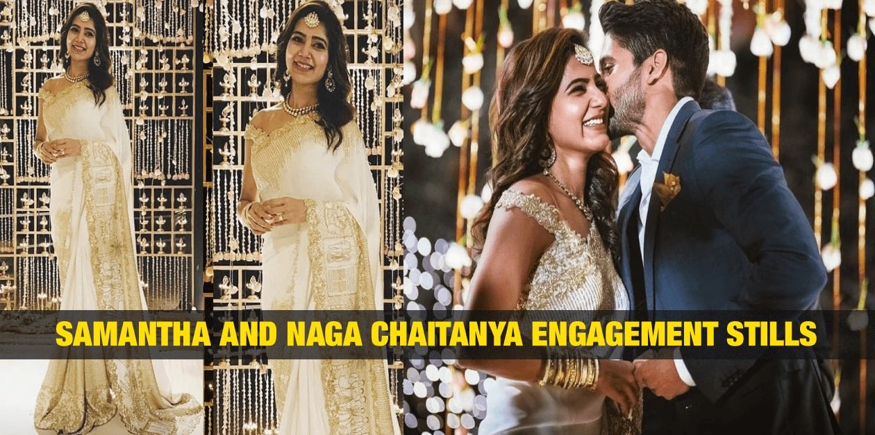 Samantha and Naga Chaitanya Engagement Stills