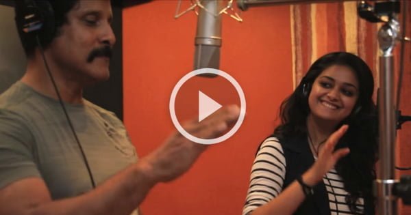 Vikram and Keerthy Suresh Singing together for Saamy²