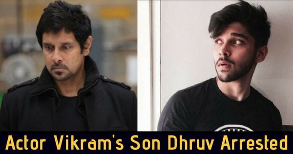 Actor Vikram's son Dhruv held for Rash Driving